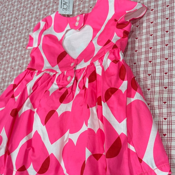 The Children's Place Pink and Red Heart Dress - Picture 6 of 7
